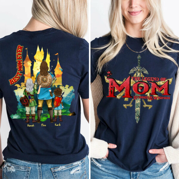 Custom The Legend of Mom Echoes of Wisdom Shirt - Best Mom Ever - Mother's Day 2025 Personalized Shirt