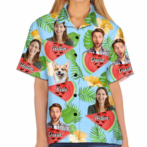 Custom Upload Photo Dog Hawaiian Shirt - Image 5