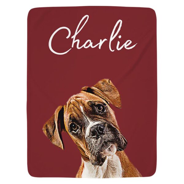 Custom Upload Your Photo Blanket For Dog Lovers - Personalized Photo Pet Blanket - Image 4