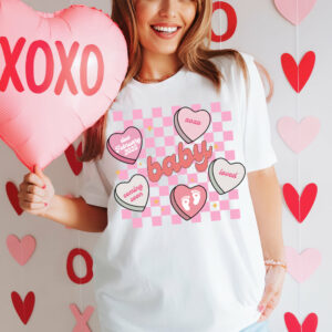 Custom Valentines Day Sweatshirt Pregnancy Announcement Gift, Valentines Day Baby Reveal Sweater, Pregnant Maternity Announcement Crewneck For Mom