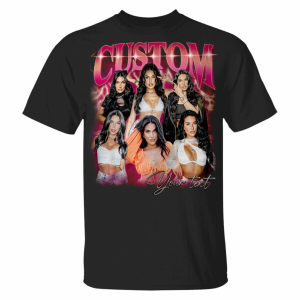 Custom Vintage Bootleg Rap Photo Tee Personalized Unisex T-shirt Gift for Girlfriend & Boyfriend - Image 2