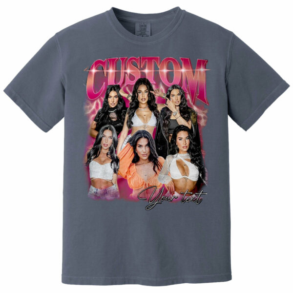 Custom Vintage Bootleg Rap Photo Tee Personalized Unisex T-shirt Gift for Girlfriend & Boyfriend - Image 6