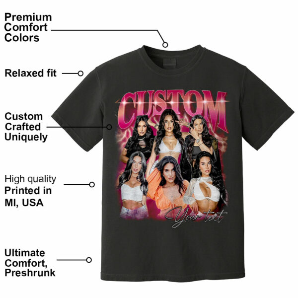 Custom Vintage Bootleg Rap Photo Tee Personalized Unisex T-shirt Gift for Girlfriend & Boyfriend - Image 15