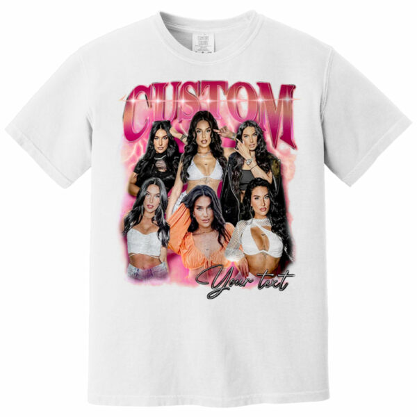 Custom Vintage Bootleg Rap Photo Tee Personalized Unisex T-shirt Gift for Girlfriend & Boyfriend - Image 14