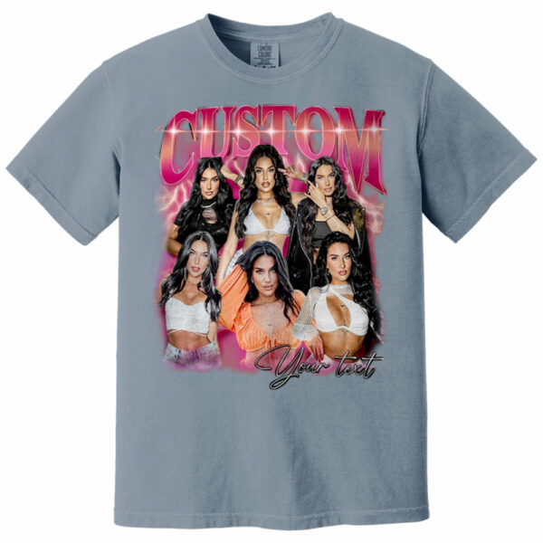Custom Vintage Bootleg Rap Photo Tee Personalized Unisex T-shirt Gift for Girlfriend & Boyfriend - Image 3