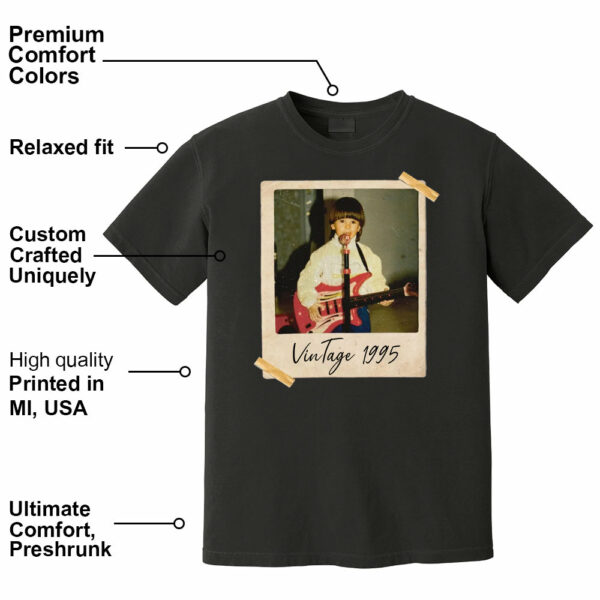 Custom Vintage Photo And Year, Custom Shirt With Picture Personalized 30th Birthday Gift Vintage 30th Birthday Party Vintage Est 1995 Shirt - Image 2