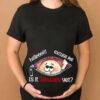 Customizable Months Baby Boy Peeking Bump Black Maternity Shirt