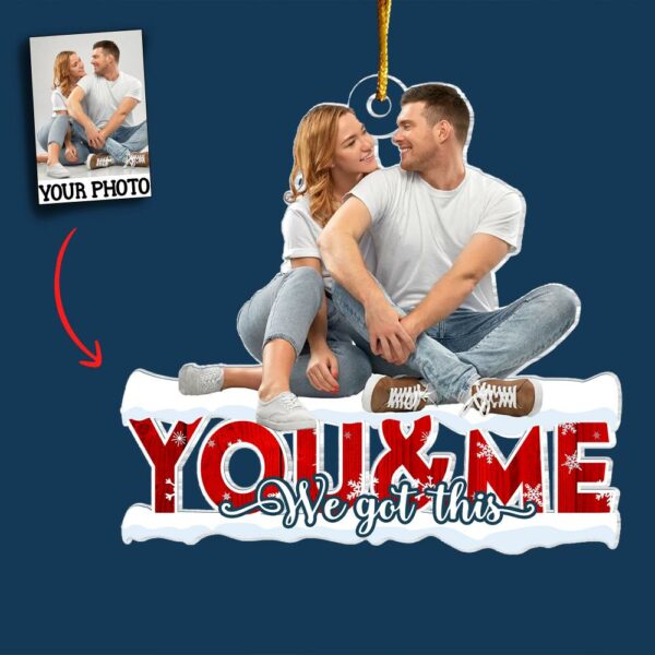 Customized Photo Ornament - Personalized Photo Mica Ornament - Christmas Gift For Couple, Wife, Husband - Image 4