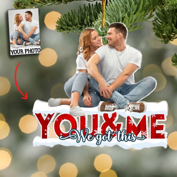 Customized Photo Ornament - Personalized Photo Mica Ornament - Christmas Gift For Couple, Wife, Husband - Image 2