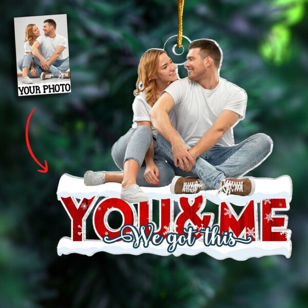 Customized Photo Ornament - Personalized Photo Mica Ornament - Christmas Gift For Couple, Wife, Husband - Image 3