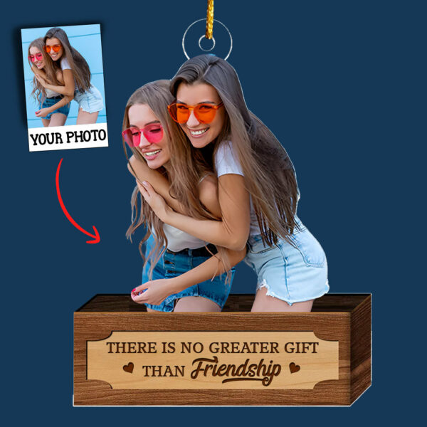 Customized Photo Ornament Friends - Personalized Photo Mica Ornament - Christmas Gift For Friends, Besties - Image 5