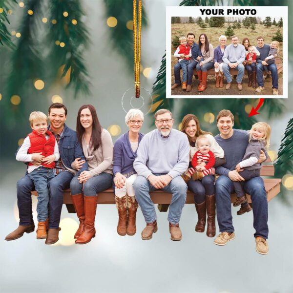 Customized Your Photo Ornament - Personalized Photo Mica Ornament - Christmas Gift For Family Members - Image 6