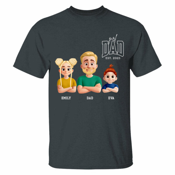 Dad Est Year Shirt, Fathers Day Gifts from Daughter, Dad of Girls Tee, Birthday Gift for Daddy, New Dad Gift Idea, Matching Dad & Daughter - Image 8