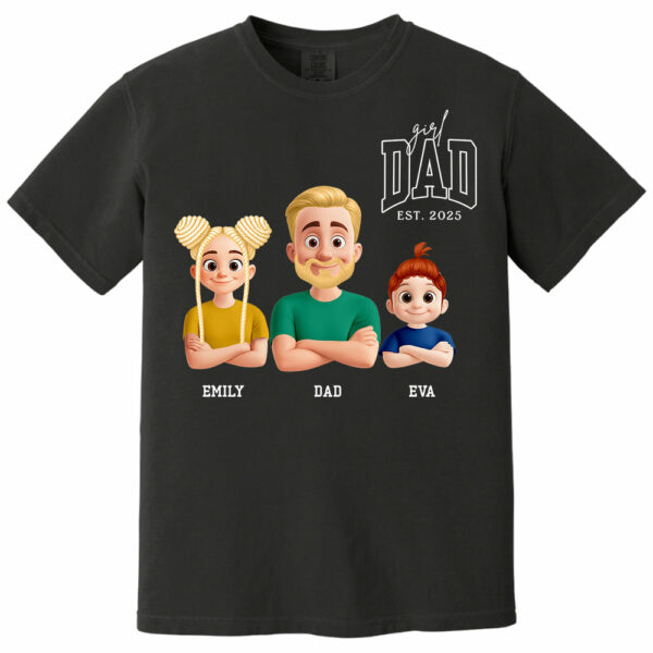 Dad Est Year Shirt, Fathers Day Gifts from Daughter, Dad of Girls Tee, Birthday Gift for Daddy, New Dad Gift Idea, Matching Dad & Daughter - Image 14