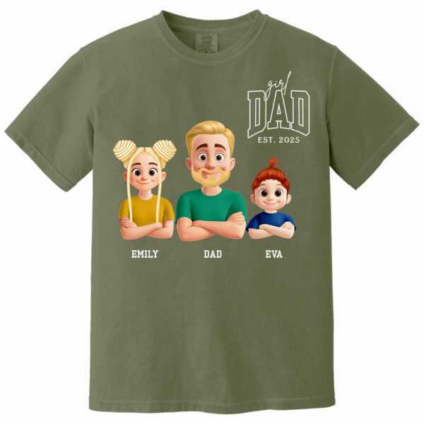 Dad Est Year Shirt, Fathers Day Gifts from Daughter, Dad of Girls Tee, Birthday Gift for Daddy, New Dad Gift Idea, Matching Dad & Daughter - Image 15