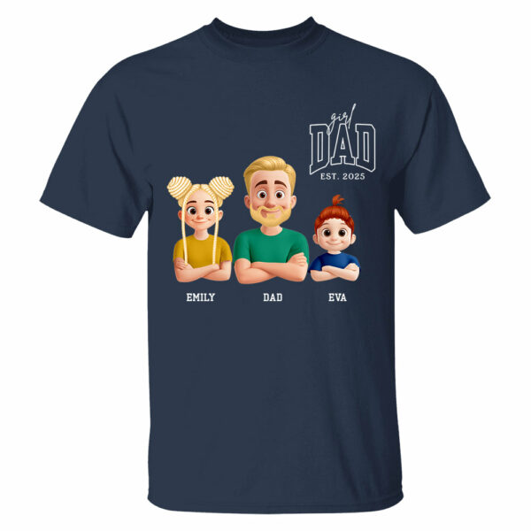 Dad Est Year Shirt, Fathers Day Gifts from Daughter, Dad of Girls Tee, Birthday Gift for Daddy, New Dad Gift Idea, Matching Dad & Daughter - Image 7