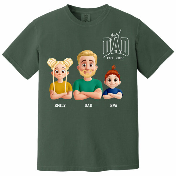 Dad Est Year Shirt, Fathers Day Gifts from Daughter, Dad of Girls Tee, Birthday Gift for Daddy, New Dad Gift Idea, Matching Dad & Daughter - Image 13