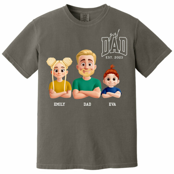 Dad Est Year Shirt, Fathers Day Gifts from Daughter, Dad of Girls Tee, Birthday Gift for Daddy, New Dad Gift Idea, Matching Dad & Daughter - Image 12
