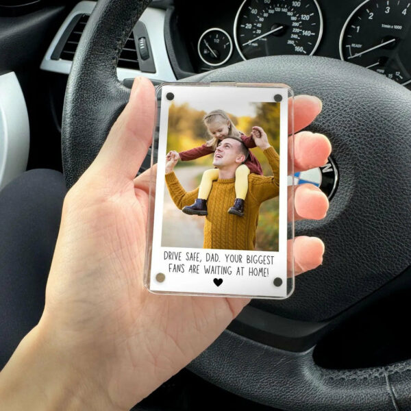 Dad Gifts Custom Photo Car Visor Clip Personalized Father's Day Gift for Him Unique Gift for Dad from Son or Daughter Sentimental Keepsake - Image 3
