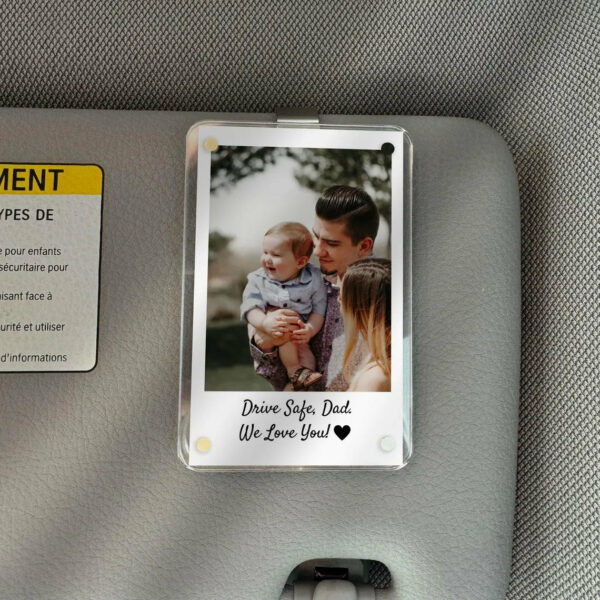 Dad Gifts Custom Photo Car Visor Clip Personalized Father's Day Gift for Him Unique Gift for Dad from Son or Daughter Sentimental Keepsake - Image 8