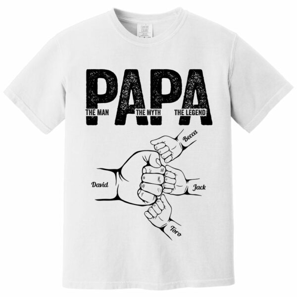 Dad The Man The Myth The Legend - Personalized Shirt Father's Day - Image 7