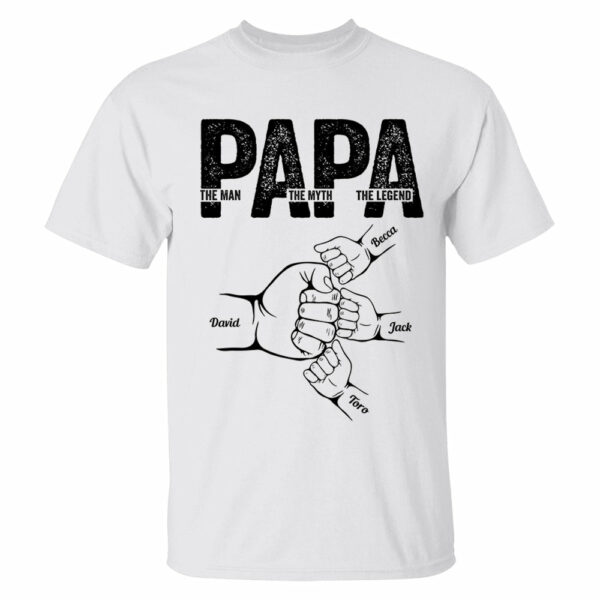 Dad The Man The Myth The Legend - Personalized Shirt Father's Day - Image 2