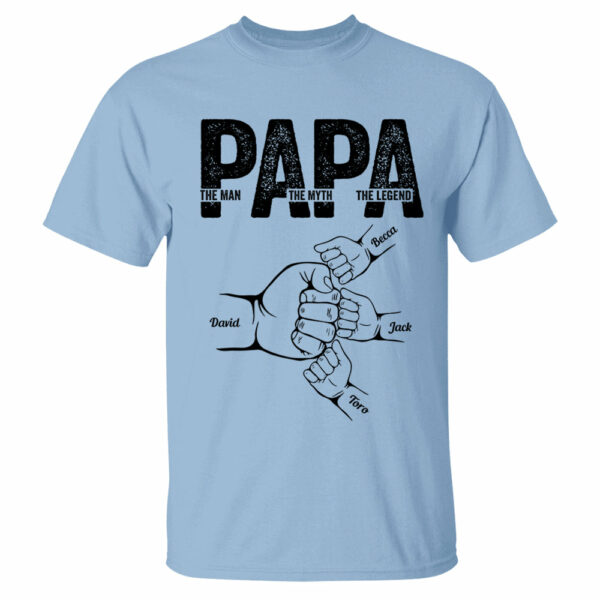 Dad The Man The Myth The Legend - Personalized Shirt Father's Day - Image 4