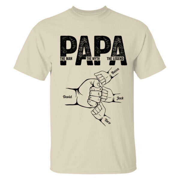 Dad The Man The Myth The Legend - Personalized Shirt Father's Day - Image 3