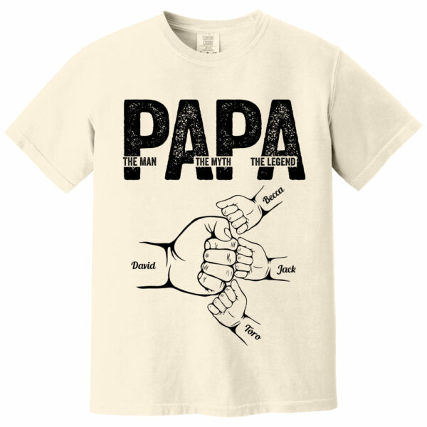 Dad The Man The Myth The Legend - Personalized Shirt Father's Day - Image 8