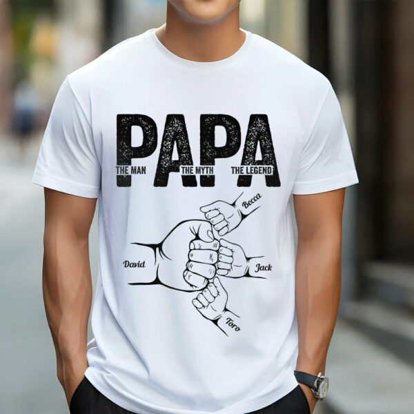 Dad The Man The Myth The Legend - Personalized Shirt Father's Day
