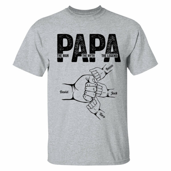 Dad The Man The Myth The Legend - Personalized Shirt Father's Day - Image 5