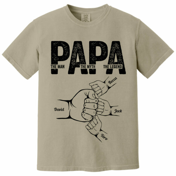 Dad The Man The Myth The Legend - Personalized Shirt Father's Day - Image 11