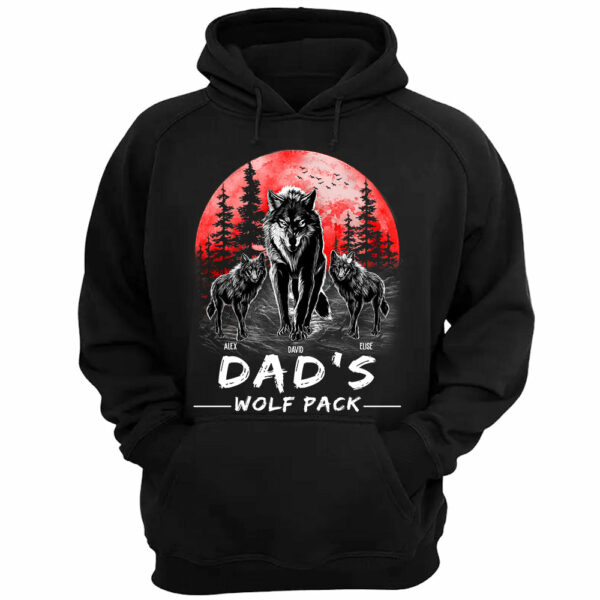 Dad Wolf Pack Personalized Shirt - Image 4