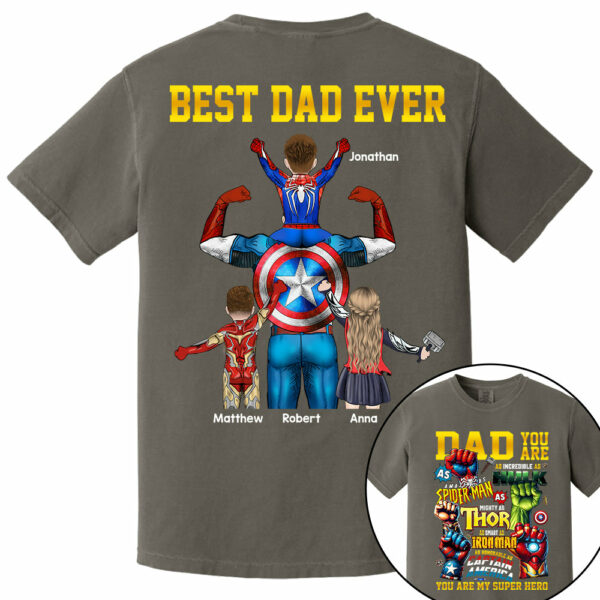 Daddy You Are Best Dad Ever, Personalized Shirt, Gift For Father's Day T1807 - Image 8