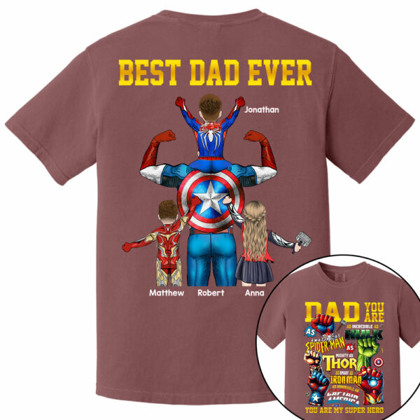 Daddy You Are Best Dad Ever, Personalized Shirt, Gift For Father's Day T1807 - Image 9