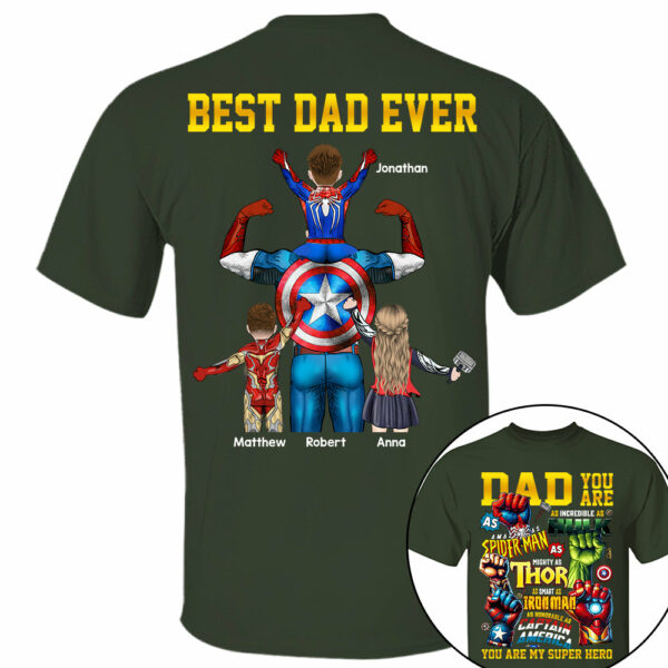 Daddy You Are Best Dad Ever, Personalized Shirt, Gift For Father's Day T1807 - Image 5