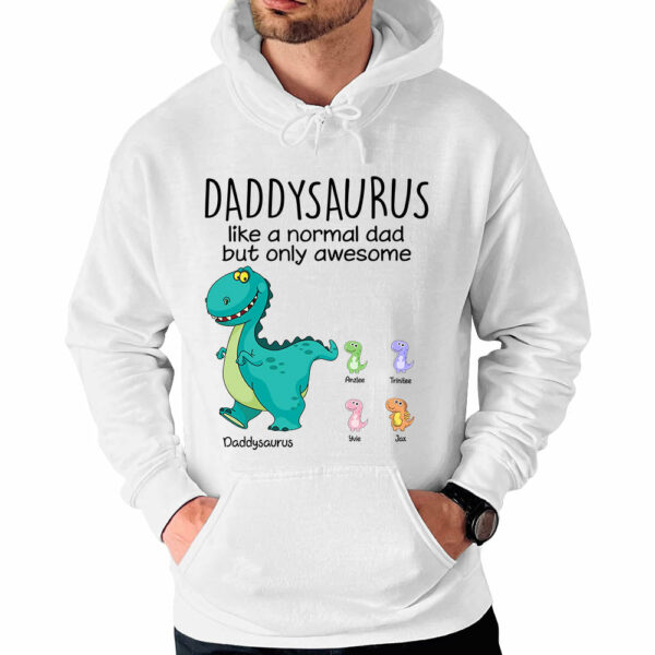 Daddysaurus Like A Normal Dad Custom Shirt Gift For Father - Image 5
