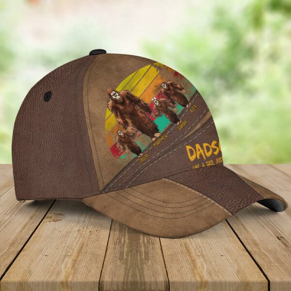 Dadsquatch, Like A Dad, Just Way More Squatchy - Custom Classic Cap For Dad, Father's Day Gift - Image 4