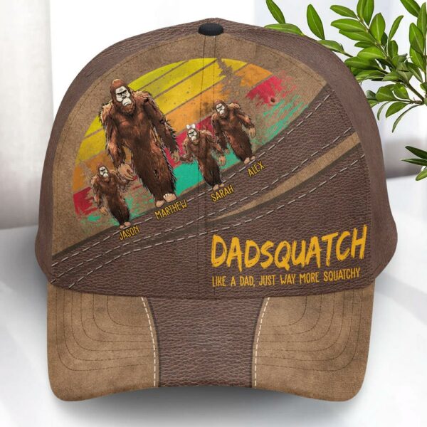 Dadsquatch, Like A Dad, Just Way More Squatchy - Custom Classic Cap For Dad, Father's Day Gift - Image 5