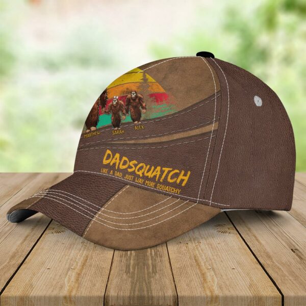 Dadsquatch, Like A Dad, Just Way More Squatchy - Custom Classic Cap For Dad, Father's Day Gift - Image 3