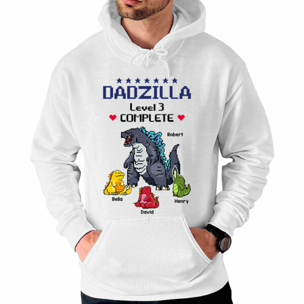 Dadzilla Complete - Personalized Shirt Custom Nickname With Kids Gift For Dad Mom - Image 4