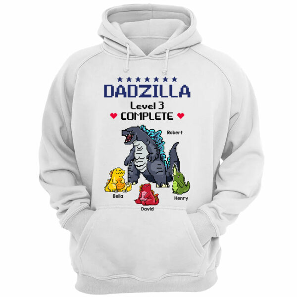 Dadzilla Complete - Personalized Shirt Custom Nickname With Kids Gift For Dad Mom - Image 3