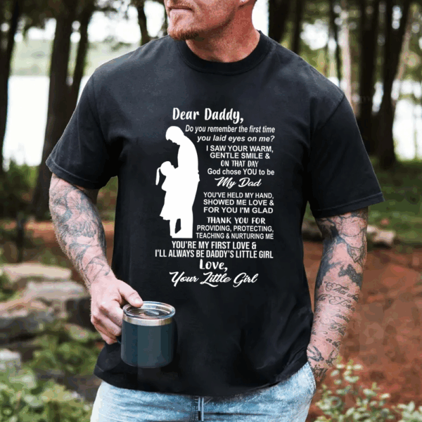 Dear Daddy Shirt Perfect Gift For Dad - Image 3