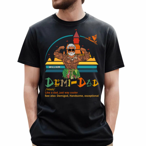 Demi Dad Definition Personalized Shirt For Dad Custom Nickname With Kids Father's Day Gift H2511 - Image 2