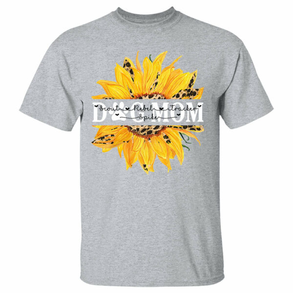 Dog Mom Sunflower Leopard Custom Name Dog Shirt Gift For Dog Mom Lovers - Image 5
