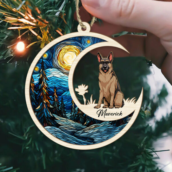 Dog Suncatcher Personalized Ornament - Handmade Custom Name And Dog Breed Decor, Engraved Dog Lovers Gift - Image 5