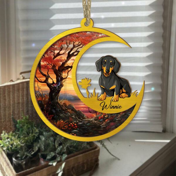 Dog Suncatcher Personalized Ornament - Handmade Custom Name And Dog Breed Decor, Engraved Dog Lovers Gift - Image 4
