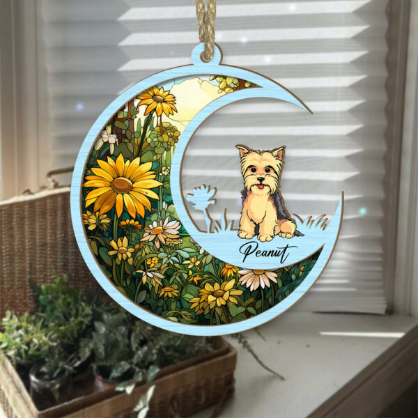 Dog Suncatcher Personalized Ornament - Handmade Custom Name And Dog Breed Decor, Engraved Dog Lovers Gift - Image 4