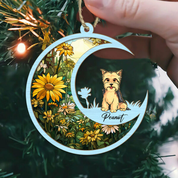 Dog Suncatcher Personalized Ornament - Handmade Custom Name And Dog Breed Decor, Engraved Dog Lovers Gift - Image 5