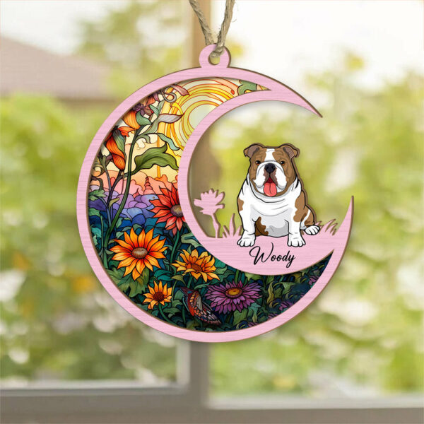 Dog Suncatcher Personalized Ornament - Handmade Custom Name And Dog Breed Decor, Engraved Dog Lovers Gift - Image 3